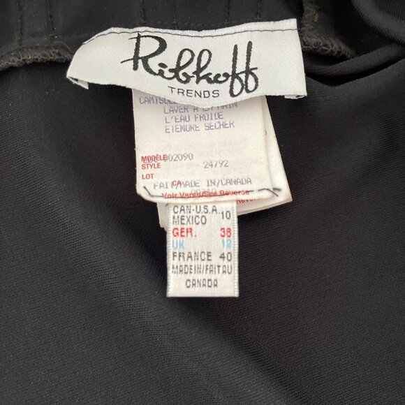 NWT Joseph Ribkoff Black & Gold Elegant Top, size 10 - Picture 11 of 12